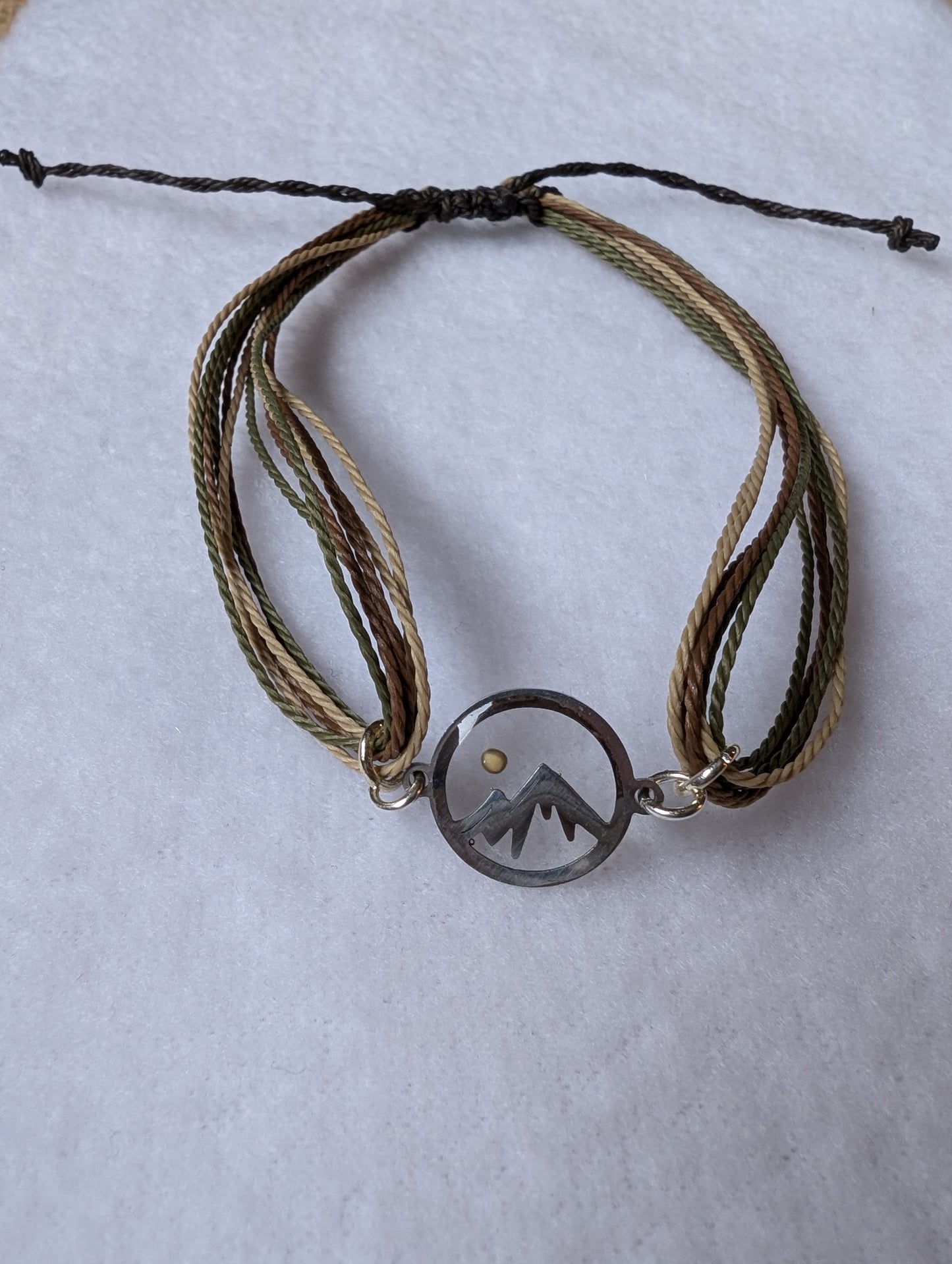 Earth tone mountain mustard seed anklet/ bracelet