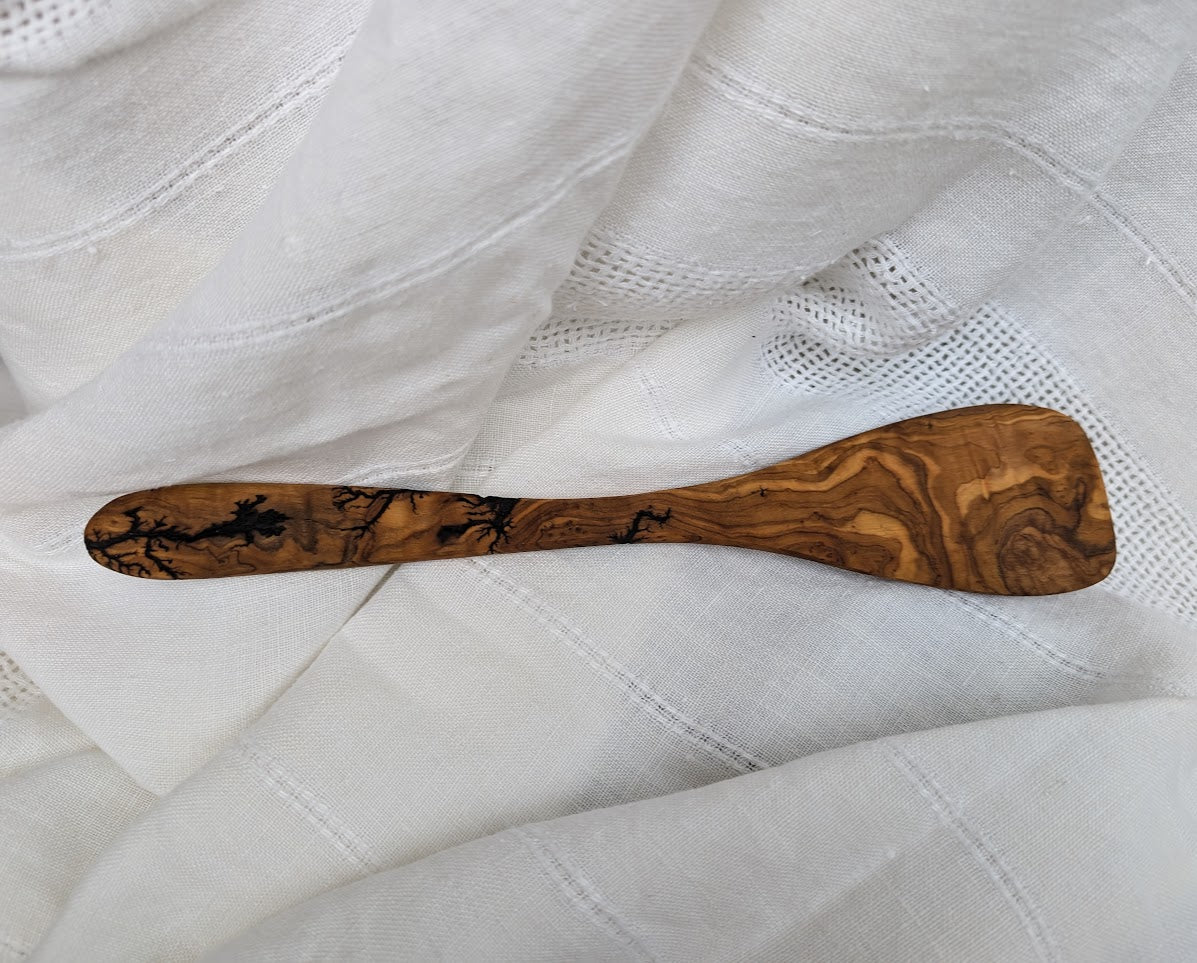 Lichtenberg Burned Olive Wood Spoon