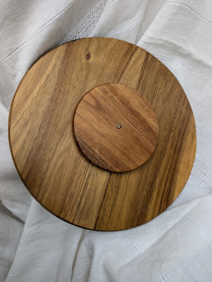 Lichtenberg Burned Wooden Lazy Susan