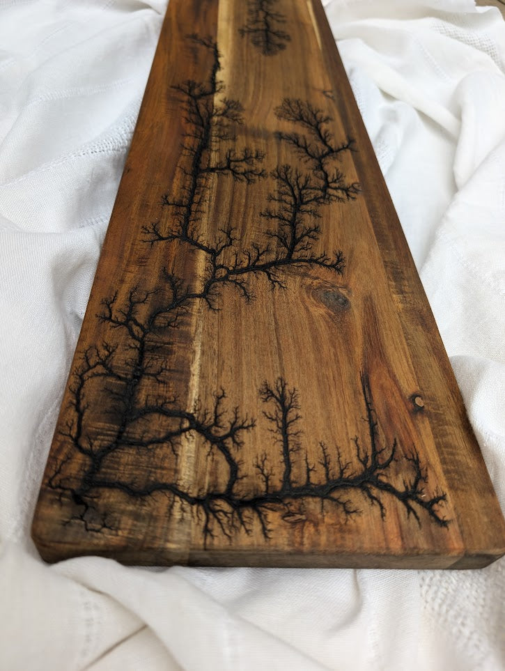 XL Lichtenberg burned wooden Charcuterie board