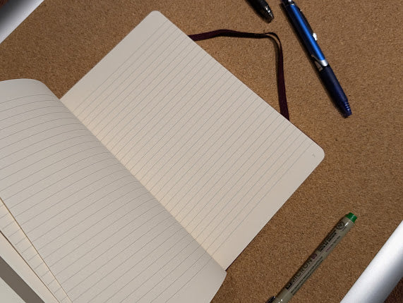 A5 Ruled customized journal, maroon