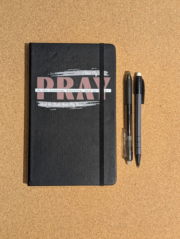 Customized Pray Black Notebook