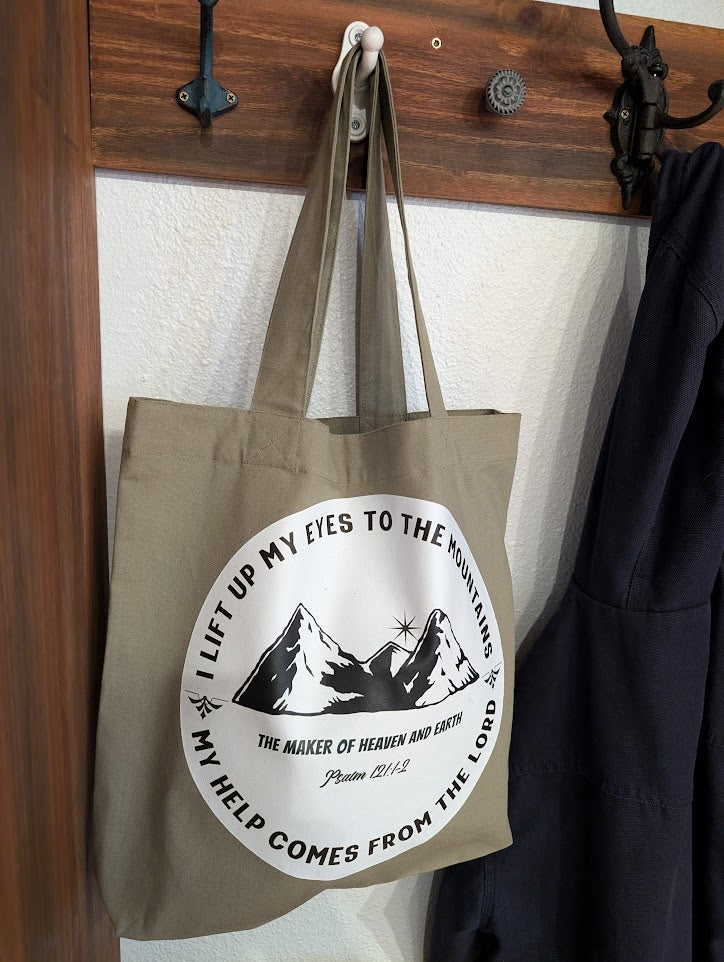 Customized Psalm 121 Green Carry Bag