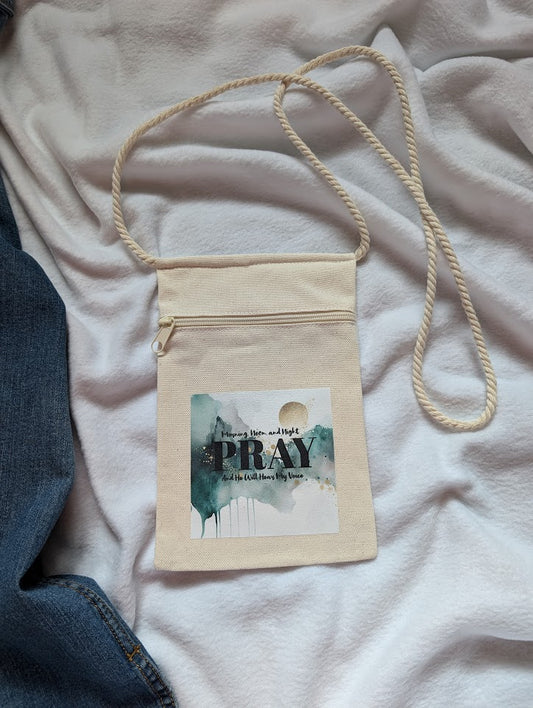Small "Pray" rope strap handbag